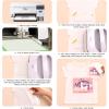 imageHTVRONT Sublimation Vinyl for LightColored Shirts  12quot X 10FT Matte Clear HTV Vinyl for Sublimaion  Wash Durable Clear Dye Sub HTV for Cotton FabriLightMatte