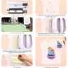 imageHTVRONT Sublimation Vinyl for LightColored Shirts  12quot X 10FT Matte Clear HTV Vinyl for Sublimaion  Wash Durable Clear Dye Sub HTV for Cotton FabriLightGlossy