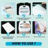 imageHTVRONT Sublimation Vinyl for LightColored Shirts  12quot X 10FT Matte Clear HTV Vinyl for Sublimaion  Wash Durable Clear Dye Sub HTV for Cotton FabriMatteGlossy Kit