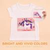 imageHTVRONT Sublimation Vinyl for LightColored Shirts  12quot X 10FT Matte Clear HTV Vinyl for Sublimaion  Wash Durable Clear Dye Sub HTV for Cotton FabriLightMatte
