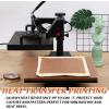 imageHTVRONT Teflon Sheets for Heat Press  3 Packs 12quot x 16quot Teflon Sheets with 3 Rolls 10mm x 33m Heat Tape for Sublimation NonStick Teflon Sheet Heat Resistant BrownBrownwhite
