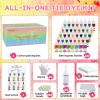 imageHTVRONT Tie Dye Kit  40 Vibrant Colors Tye Dye Kit for Large Groups PreFilled Bottles Tye dye for Kids Permanent Tie Dye Kits for Adults Tyedyedye Party Supplies Tye dye Kit to GoJust Add Water40 Colors
