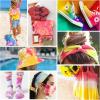 imageHTVRONT Tie Dye Kit for Kids and Adults  18 Colors 80ML PreFilled Bottles Permanent NonToxic Tye Dye Kits for Clothing TShirt Fabric Textile Craft Party Handmade ProjectJust Add WaterF  7 Colors with 60ml Spray Bottles