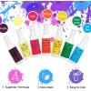 imageHTVRONT Tie Dye Kit for Kids and Adults  18 Colors 80ML PreFilled Bottles Permanent NonToxic Tye Dye Kits for Clothing TShirt Fabric Textile Craft Party Handmade ProjectJust Add WaterF  7 Colors with 60ml Spray Bottles
