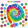 imageHTVRONT Tie Dye Kit for Kids and Adults  18 Colors 80ML PreFilled Bottles Permanent NonToxic Tye Dye Kits for Clothing TShirt Fabric Textile Craft Party Handmade ProjectJust Add WaterB  26 Colors with 60ml Bottles