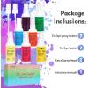 imageHTVRONT Tie Dye Kit for Kids and Adults  18 Colors 80ML PreFilled Bottles Permanent NonToxic Tye Dye Kits for Clothing TShirt Fabric Textile Craft Party Handmade ProjectJust Add WaterF  7 Colors with 60ml Spray Bottles
