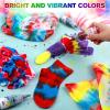 imageHTVRONT Tie Dye Kit for Kids and Adults  18 Colors 80ML PreFilled Bottles Permanent NonToxic Tye Dye Kits for Clothing TShirt Fabric Textile Craft Party Handmade ProjectJust Add WaterB  26 Colors with 60ml Bottles