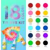 imageHTVRONT Tie Dye Kit for Kids and Adults  18 Colors 80ML PreFilled Bottles Permanent NonToxic Tye Dye Kits for Clothing TShirt Fabric Textile Craft Party Handmade ProjectJust Add WaterD  18 Colors with 80ml Bottles