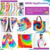 imageHTVRONT Tie Dye Kit for Kids and Adults  18 Colors 80ML PreFilled Bottles Permanent NonToxic Tye Dye Kits for Clothing TShirt Fabric Textile Craft Party Handmade ProjectJust Add WaterC  20 Colors with 120ml Bottles