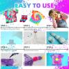 imageHTVRONT Tie Dye Kit for Kids and Adults  18 Colors 80ML PreFilled Bottles Permanent NonToxic Tye Dye Kits for Clothing TShirt Fabric Textile Craft Party Handmade ProjectJust Add WaterD  18 Colors with 80ml Bottles