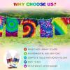 imageHTVRONT Tie Dye Kit for Kids and Adults  18 Colors 80ML PreFilled Bottles Permanent NonToxic Tye Dye Kits for Clothing TShirt Fabric Textile Craft Party Handmade ProjectJust Add WaterB  26 Colors with 60ml Bottles