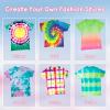 imageHTVRONT Tie Dye Powder  8 Colors 160g56oz Tie Dye Refill Powder Packets NonToxic Tye Dye for Kids Adults Shirts Clothing Group Festival Designs