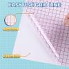 imageHTVRONT Transfer Tape for Vinyl  12quot x 150 FT Red Alignment Grid Clear Transfer Paper for Vinyl for Self Adhesive Vinyl  Medium Tack Vinyl Transfer Tape for Decals Signs Windows Stickers12 x 10FTHigh tack