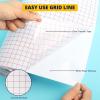 imageHTVRONT Transfer Tape for Vinyl  12quot x 150 FT Red Alignment Grid Clear Transfer Paper for Vinyl for Self Adhesive Vinyl  Medium Tack Vinyl Transfer Tape for Decals Signs Windows Stickers12 x 150FT Medium tack
