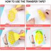 imageHTVRONT Transfer Tape for Vinyl  12quot x 150 FT Red Alignment Grid Clear Transfer Paper for Vinyl for Self Adhesive Vinyl  Medium Tack Vinyl Transfer Tape for Decals Signs Windows Stickers12 x 120FTMedium tack