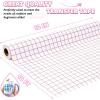 imageHTVRONT Transfer Tape for Vinyl  12quot x 20 FT Red Alignment Grid Clear Transfer Paper for Vinyl for Self Adhesive Vinyl  High Tack Transfer Tape for Signs Stickers Decals Walls DoorsREDMediumtacka