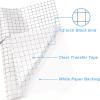 imageHTVRONT Transfer Tape for Vinyl  12quot x 20 FT Red Alignment Grid Clear Transfer Paper for Vinyl for Self Adhesive Vinyl  High Tack Transfer Tape for Signs Stickers Decals Walls DoorsBlack Grid