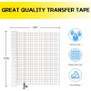 imageHTVRONT Transfer Tape for Vinyl  12quot x 20 FT Red Alignment Grid Clear Transfer Paper for Vinyl for Self Adhesive Vinyl  High Tack Transfer Tape for Signs Stickers Decals Walls DoorsBlack Grid