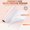 imageHTVRONT Transfer Tape for Vinyl  12quot x 30 Feet Clear wRed Alignment Grid Medium Tack Vinyl Transfer Tape Perfect for Cameo Self Adhesive Vinyl for Signs Stickers Decals Walls Doors ampamp Window12in X 30ft