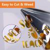 imageHTVRONT Transfer Tape for Vinyl  6quot x 50 FT Blue Alignment Grid Clear Transfer Paper  Application Vinyl Transfer Tape Roll for Self Adhesive Vinyl for Signs Stickers Decals Walls Doors ampamp WindowsMirror Metallic Gold