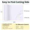 imageHTVRONT Transfer Tape for Vinyl  6quot x 50 FT Blue Alignment Grid Clear Transfer Paper  Application Vinyl Transfer Tape Roll for Self Adhesive Vinyl for Signs Stickers Decals Walls Doors ampamp WindowsGlossy White