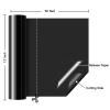 imageHTVRONT Transfer Tape for Vinyl  6quot x 50 FT Blue Alignment Grid Clear Transfer Paper  Application Vinyl Transfer Tape Roll for Self Adhesive Vinyl for Signs Stickers Decals Walls Doors ampamp WindowsGlossy Black