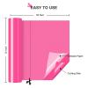 imageHTVRONT Transfer Tape for Vinyl  6quot x 50 FT Blue Alignment Grid Clear Transfer Paper  Application Vinyl Transfer Tape Roll for Self Adhesive Vinyl for Signs Stickers Decals Walls Doors ampamp WindowsNeon Pink