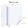 imageHTVRONT Transfer Tape for Vinyl  6quot x 50 FT Blue Alignment Grid Clear Transfer Paper  Application Vinyl Transfer Tape Roll for Self Adhesive Vinyl for Signs Stickers Decals Walls Doors ampamp WindowsMatte White