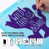 imageHTVRONT Transfer Tape for Vinyl  6quot x 50 FT Blue Alignment Grid Clear Transfer Paper  Application Vinyl Transfer Tape Roll for Self Adhesive Vinyl for Signs Stickers Decals Walls Doors ampamp WindowsPurple