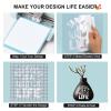 imageHTVRONT Transfer Tape for Vinyl  6quot x 50 FT Blue Alignment Grid Clear Transfer Paper  Application Vinyl Transfer Tape Roll for Self Adhesive Vinyl for Signs Stickers Decals Walls Doors ampamp WindowsMatte White
