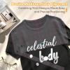 imageHTVRONT Tshirt Ruler Guide for Vinyl Alignment  Transparent PVC Tshirt Measurement Tool for Heat Press in HTV Vinyl AllinONE T Shirt Ruler to Center Design and Craft SewingAPink