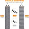 imageHTVRONT Vinyl Roll Holder With 24 Compartments Organizer Rack Wall MountHanging Over The Door Craft Vinyl Storage Idea Gift Wrap Organizer Greygrey