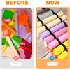 imageHTVRONT Vinyl Storage Organizer  Holds Up to 48 Rolls Grey Craft Vinyl Organizer with Wall MountHanging Over the Door