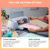 imageHTVRONT White Cardstock Paper Bundle  50 Sheets Cardstock 85 x 11 Inch 230 GSM Thick Cards for Cutting Machine White Printer Paper for Scrapbooking Crafts Home Decoration White50 SheetsMulticolored mix glitter
