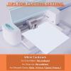 imageHTVRONT White Cardstock Paper Bundle  50 Sheets Cardstock 85 x 11 Inch 230 GSM Thick Cards for Cutting Machine White Printer Paper for Scrapbooking Crafts Home Decoration White50 Sheetswhite