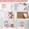 imageHTVRONT White HTV Heat Transfer Vinyl  12quot x 120ft White Iron on Vinyl for Shirts HTV Vinyl Roll for All Cutter Machine Easy to Cut ampamp Weed for Heat Transfer Vinyl Design120ftRose Gold