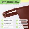 imageHTVRONT White HTV Heat Transfer Vinyl  12quot x 120ft White Iron on Vinyl for Shirts HTV Vinyl Roll for All Cutter Machine Easy to Cut ampamp Weed for Heat Transfer Vinyl Design120ftBrown