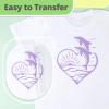 imageHTVRONT White HTV Heat Transfer Vinyl  12quot x 120ft White Iron on Vinyl for Shirts HTV Vinyl Roll for All Cutter Machine Easy to Cut ampamp Weed for Heat Transfer Vinyl Design120ftLilac