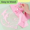 imageHTVRONT White HTV Heat Transfer Vinyl  12quot x 120ft White Iron on Vinyl for Shirts HTV Vinyl Roll for All Cutter Machine Easy to Cut ampamp Weed for Heat Transfer Vinyl Design120ftBaby Pink