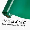imageHTVRONT White HTV Heat Transfer Vinyl  12quot x 120ft White Iron on Vinyl for Shirts HTV Vinyl Roll for All Cutter Machine Easy to Cut ampamp Weed for Heat Transfer Vinyl Design120ftGreen