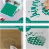 imageHTVRONT White HTV Heat Transfer Vinyl  12quot x 120ft White Iron on Vinyl for Shirts HTV Vinyl Roll for All Cutter Machine Easy to Cut ampamp Weed for Heat Transfer Vinyl Design120ftGreen