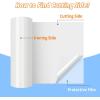 imageHTVRONT White HTV Heat Transfer Vinyl  12quot x 120ft White Iron on Vinyl for Shirts HTV Vinyl Roll for All Cutter Machine Easy to Cut ampamp Weed for Heat Transfer Vinyl Design120ftWhite