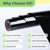 imageHTVRONT White HTV Heat Transfer Vinyl  12quot x 120ft White Iron on Vinyl for Shirts HTV Vinyl Roll for All Cutter Machine Easy to Cut ampamp Weed for Heat Transfer Vinyl Design120ftBlack