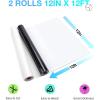 imageHTVRONT White HTV Heat Transfer Vinyl  12quot x 120ft White Iron on Vinyl for Shirts HTV Vinyl Roll for All Cutter Machine Easy to Cut ampamp Weed for Heat Transfer Vinyl Design120ftWhite and Black