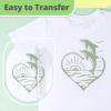 imageHTVRONT White HTV Heat Transfer Vinyl  12quot x 120ft White Iron on Vinyl for Shirts HTV Vinyl Roll for All Cutter Machine Easy to Cut ampamp Weed for Heat Transfer Vinyl Design120ftKhaki Green