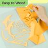 imageHTVRONT White HTV Heat Transfer Vinyl  12quot x 120ft White Iron on Vinyl for Shirts HTV Vinyl Roll for All Cutter Machine Easy to Cut ampamp Weed for Heat Transfer Vinyl Design120ftLight Orange