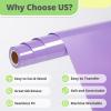 imageHTVRONT White HTV Heat Transfer Vinyl  12quot x 120ft White Iron on Vinyl for Shirts HTV Vinyl Roll for All Cutter Machine Easy to Cut ampamp Weed for Heat Transfer Vinyl Design120ftLilac