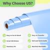 imageHTVRONT White HTV Heat Transfer Vinyl  12quot x 120ft White Iron on Vinyl for Shirts HTV Vinyl Roll for All Cutter Machine Easy to Cut ampamp Weed for Heat Transfer Vinyl Design120ftBlue