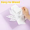 imageHTVRONT White Iron on Vinyl  12 x 50ft White HTV Heat Transfer Vinyl for t Shirts White HTV Vinyl Roll for All Cutter Machine Easy to Cut ampamp Weed for Heat Transfer DesignWhite