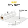 imageHTVRONT White Iron on Vinyl  12 x 50ft White HTV Heat Transfer Vinyl for t Shirts White HTV Vinyl Roll for All Cutter Machine Easy to Cut ampamp Weed for Heat Transfer DesignWhite
